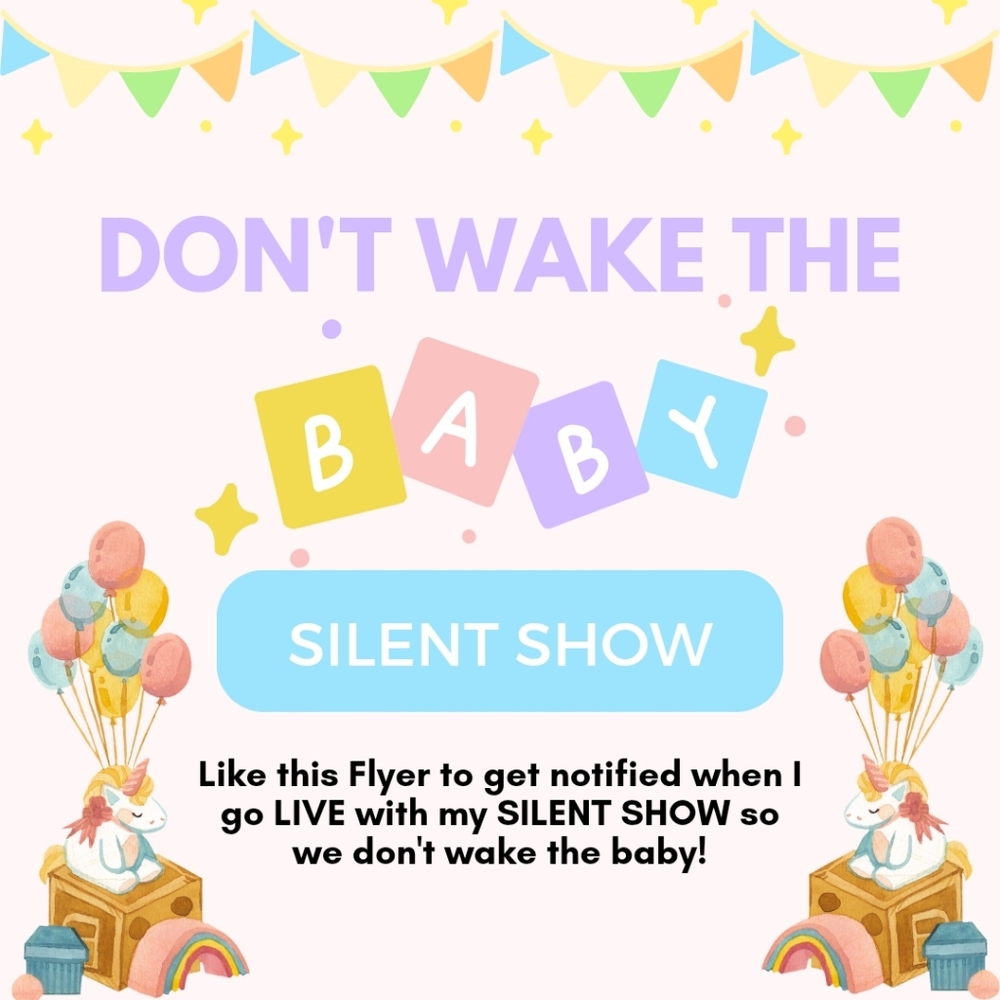Don't Wake the Baby Silent Show Flyer